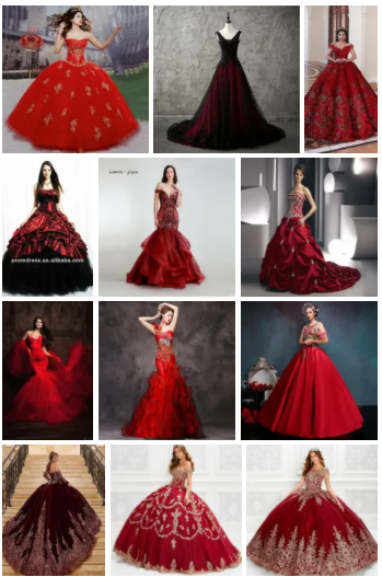 red and black wedding dress meaning
